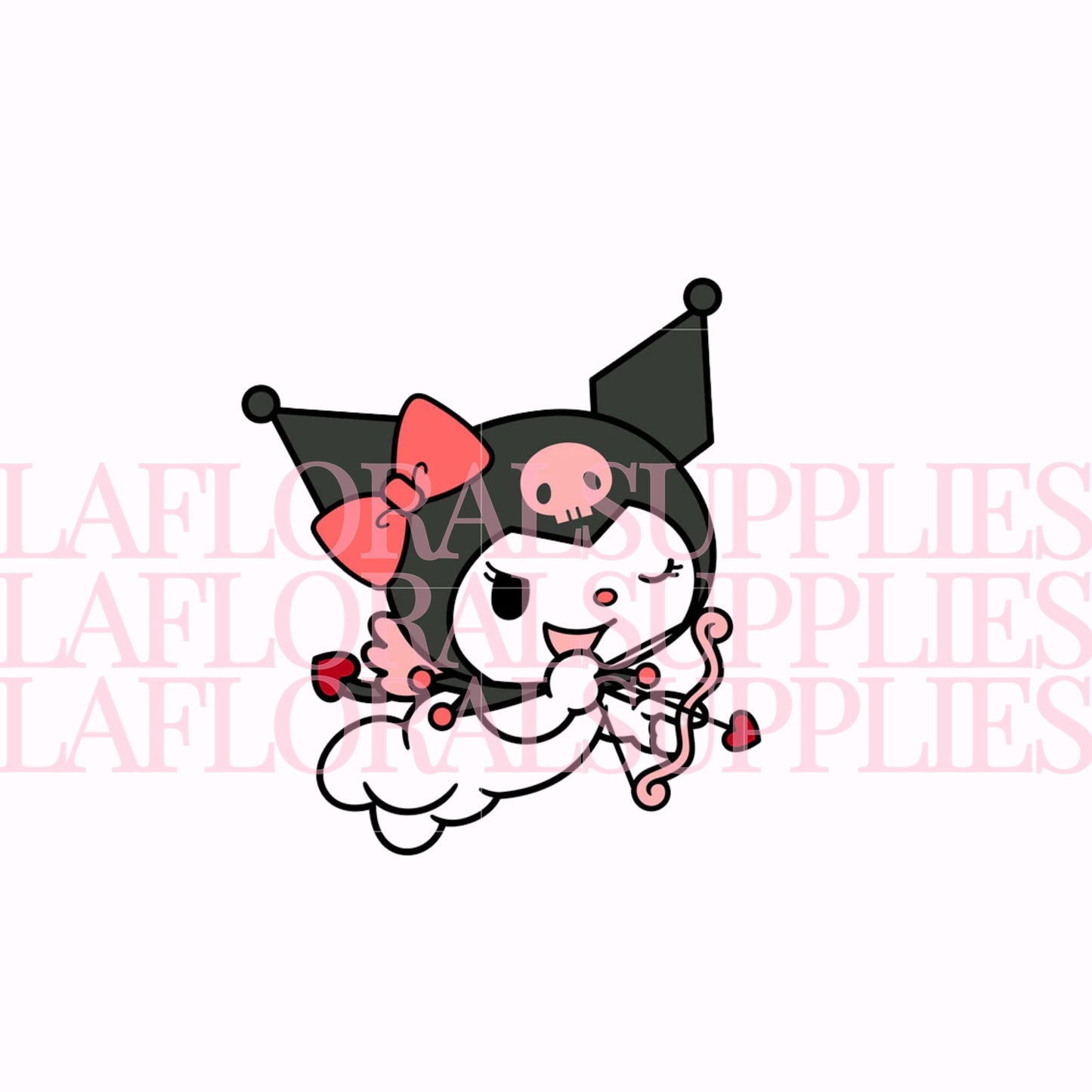 Kuromi Cupid Valentine's Day Printed Topper