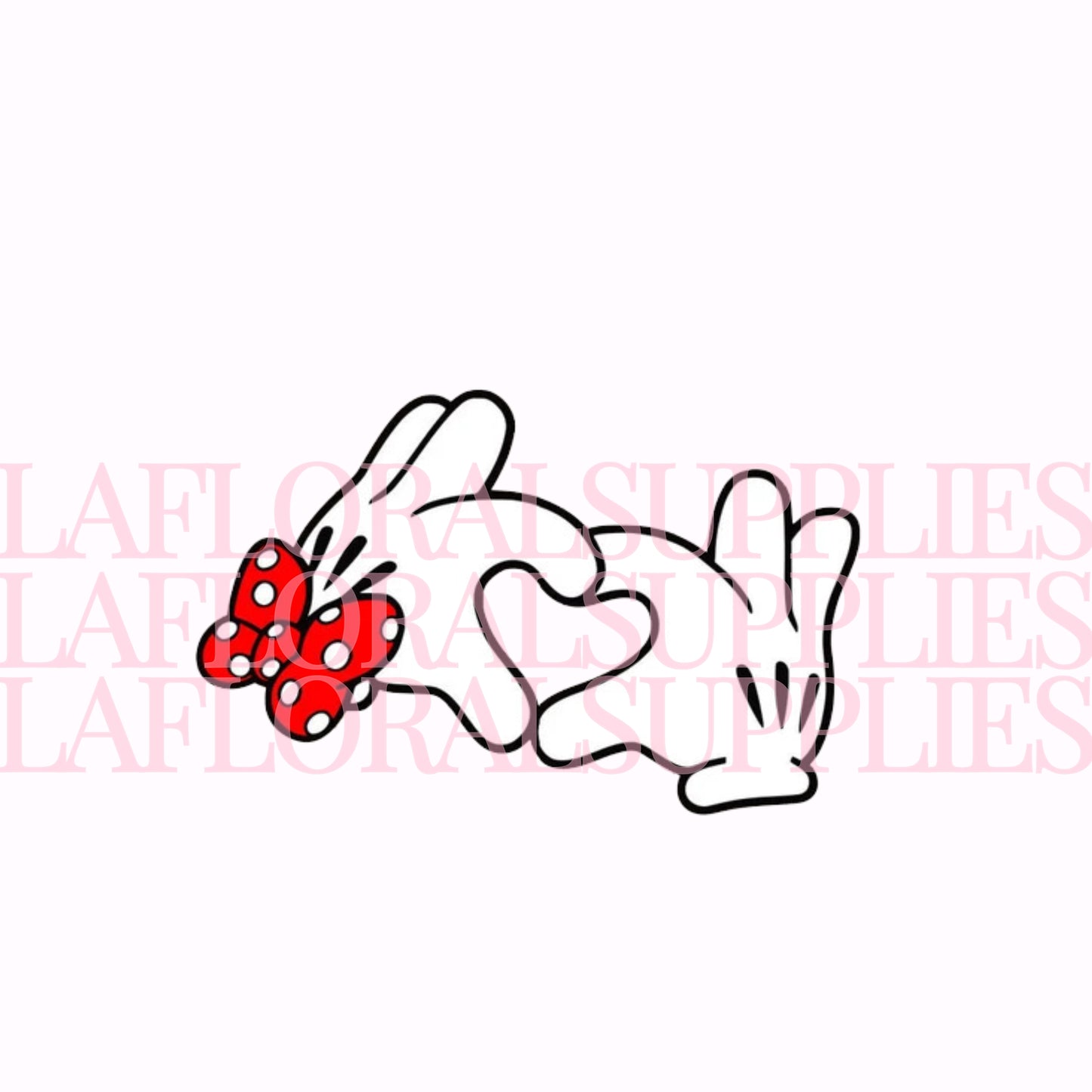 Minnie & Mickey Hand Heart Valentine's Day Printed Topper