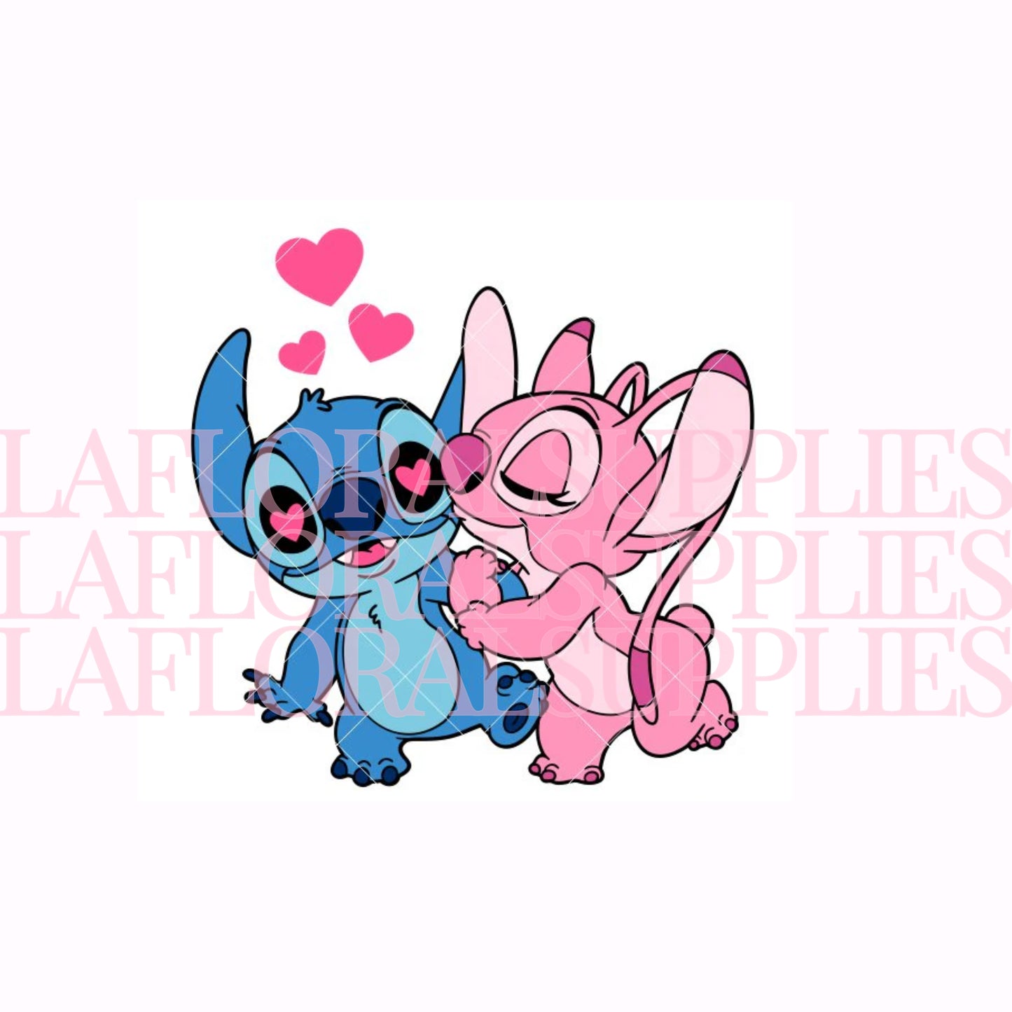 Stitch & Angel Valentine's Day Printed Topper