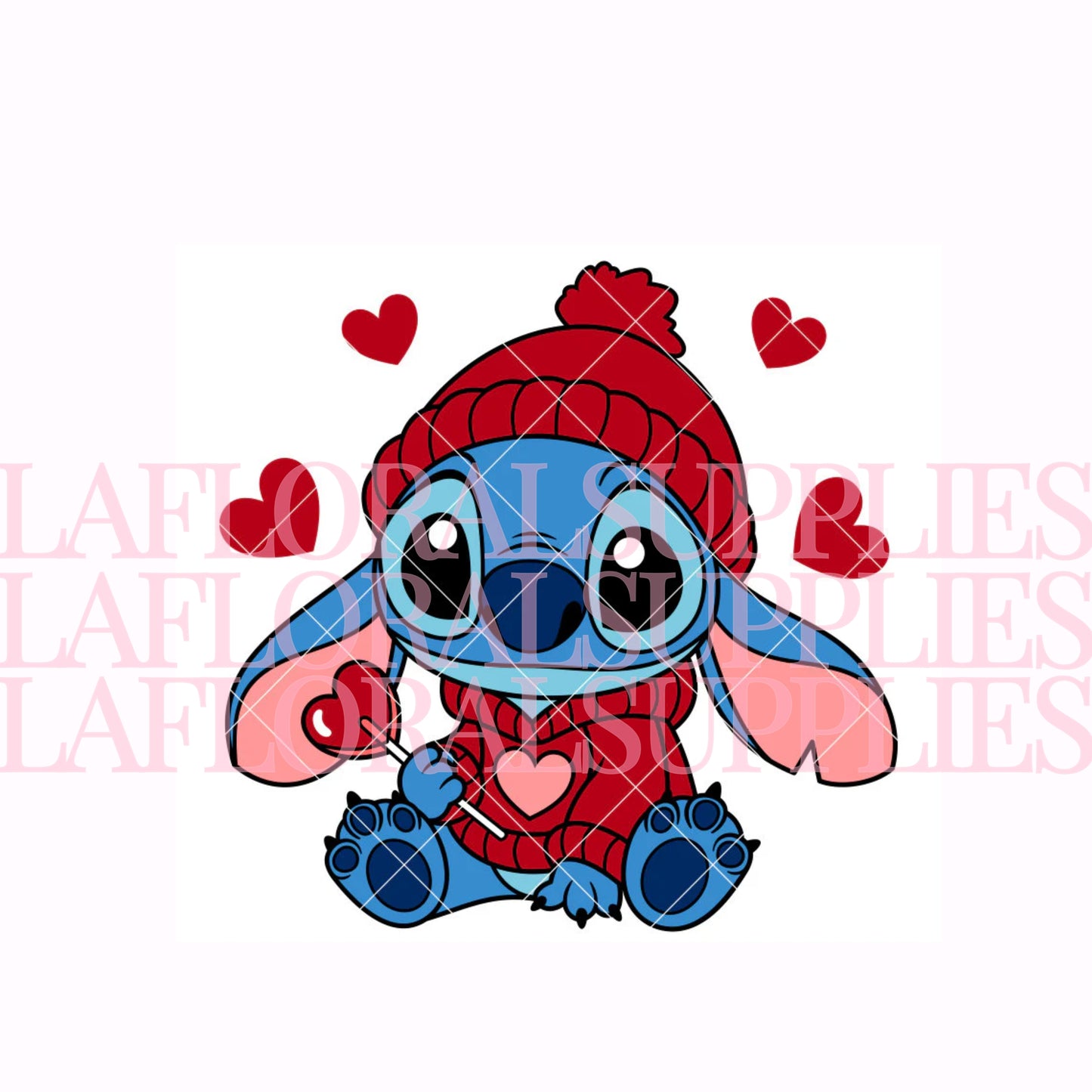 Stitch Valentine's Day Printed Topper
