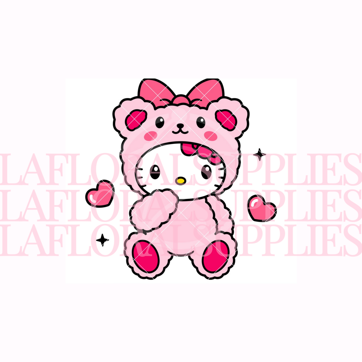 Hello Kitty Teddy Bear Valentine's Day Topper