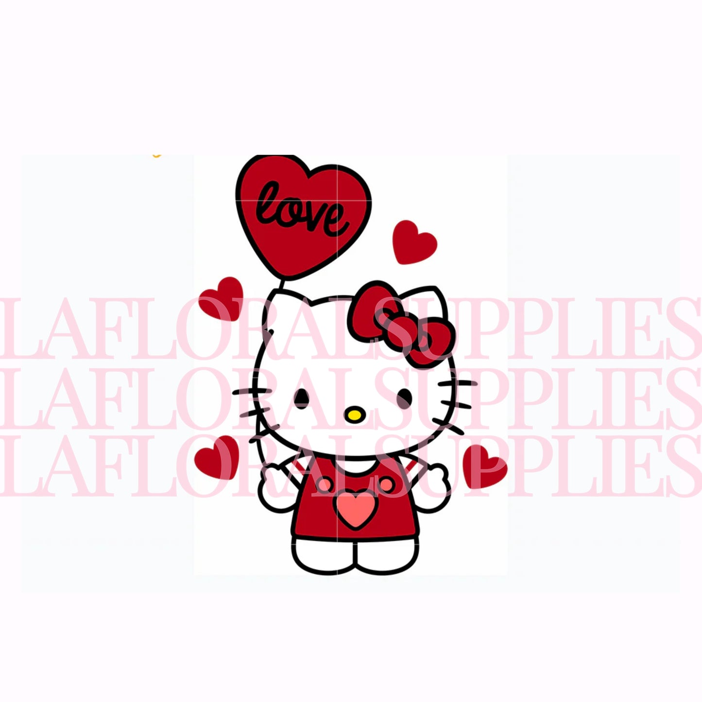 Hello Kitty Love Balloon Valentine's Day Topper