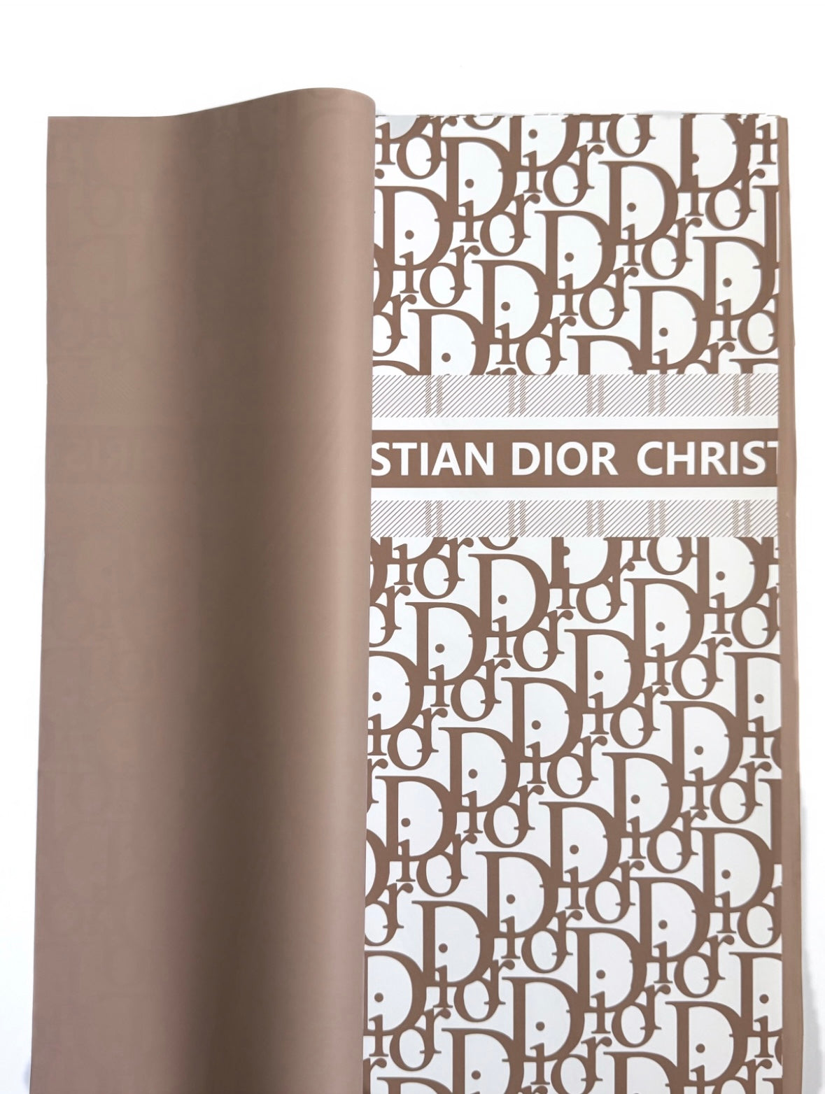Brown & White CD Wrapping Luxury Paper