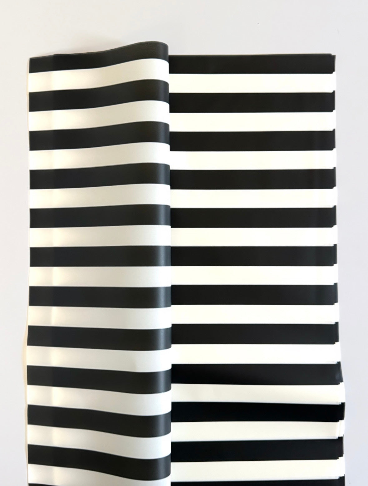 Frosted Black & White Stripes Paper