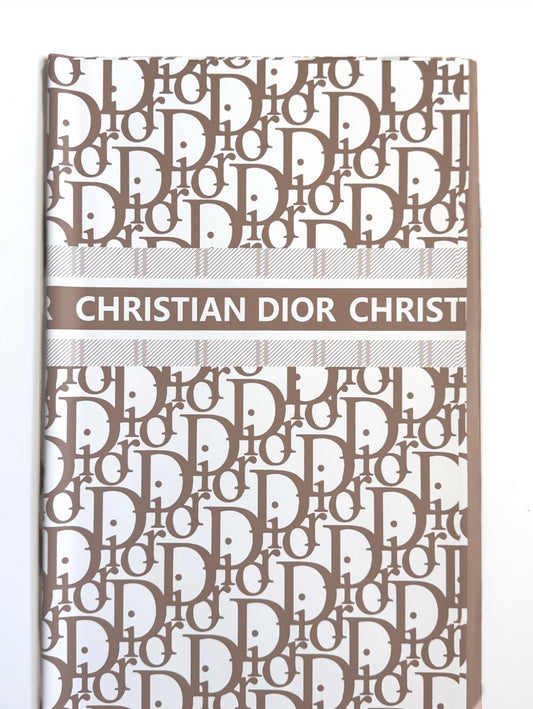 Brown & White CD Wrapping Luxury Paper