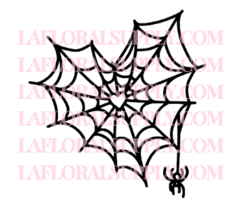 Spiderweb Heart Valentine's Day Topper or Halloween Topper