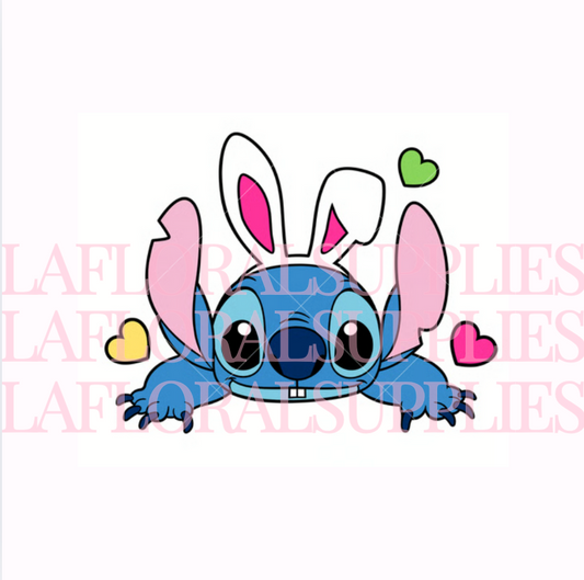 Stitch Bunny Ears Easter Topper