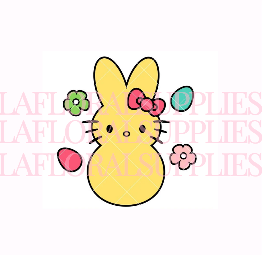Hello Kitty Peep Bunny Easter Topper