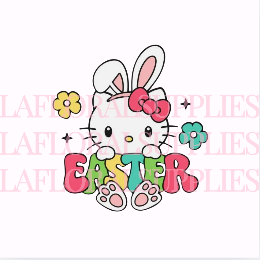 Hello Kitty Bunny Letters Easter Topper