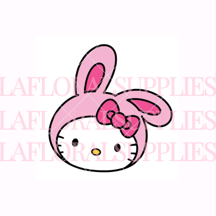 Hello Kitty Bunny Head Easter Topper