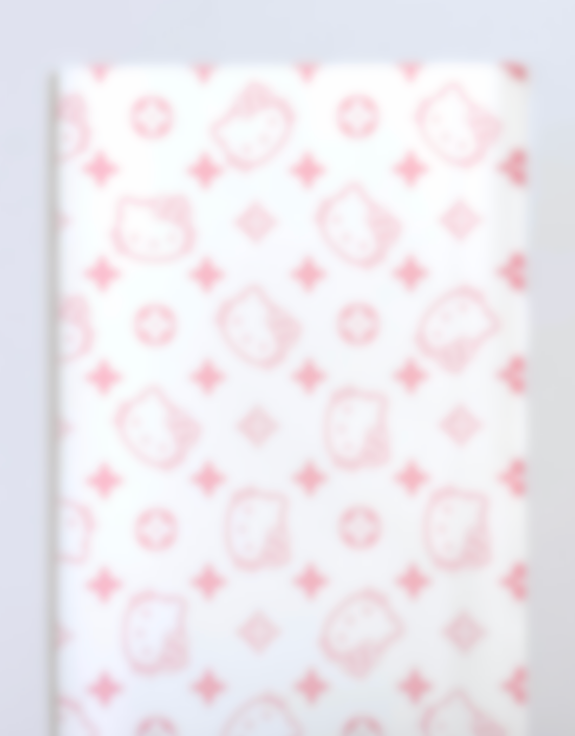 White Luxury Hello Kitty Floral Paper
