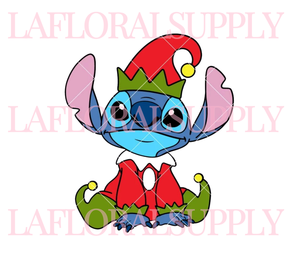Printed Stitch Elf Christmas Topper