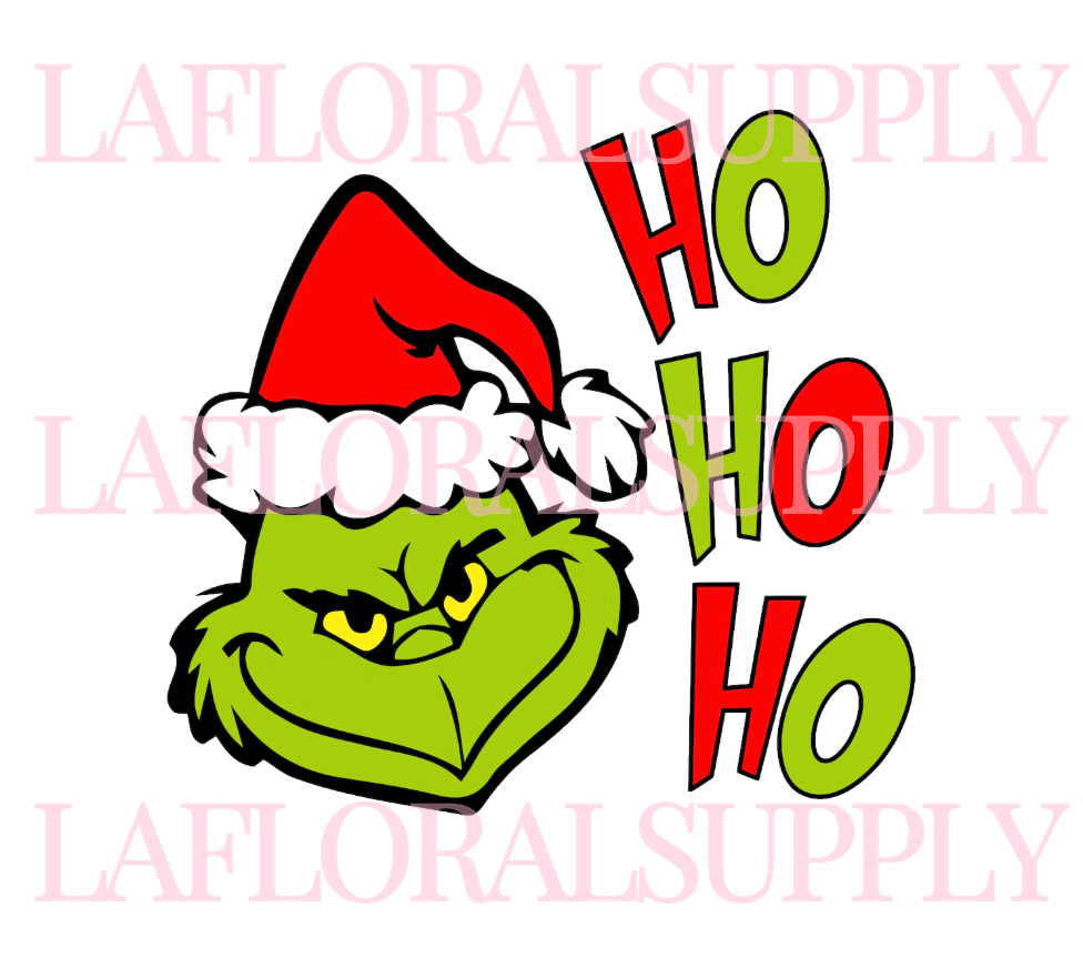 Grinch HO HO HO Christmas Topper