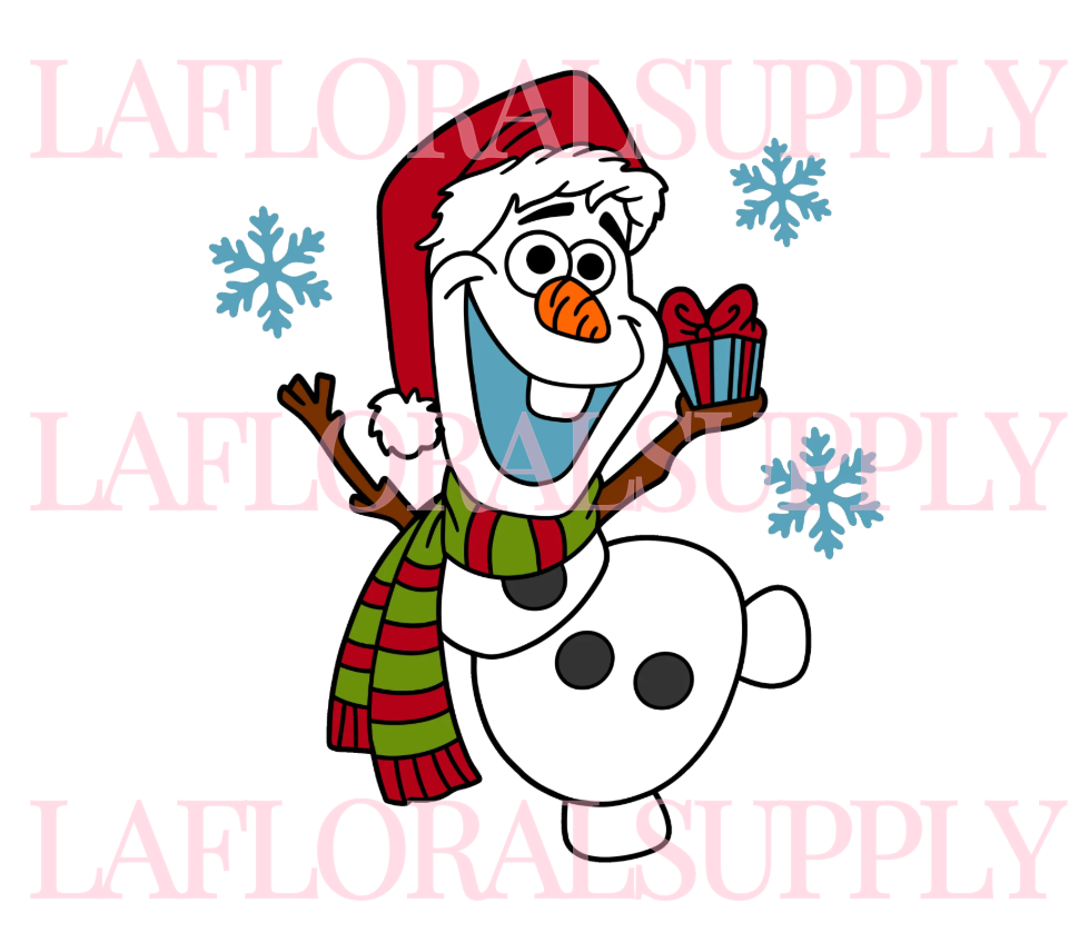 Printed Olaf Christmas Topper