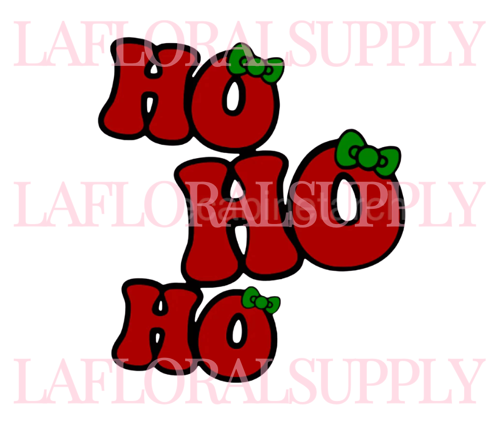 HO HO HO Christmas Topper