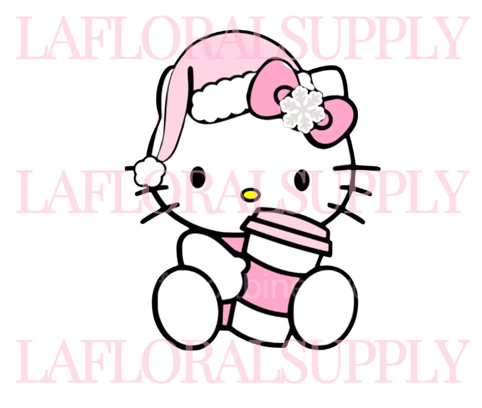 Hello Kitty Christmas Drink Christmas Topper