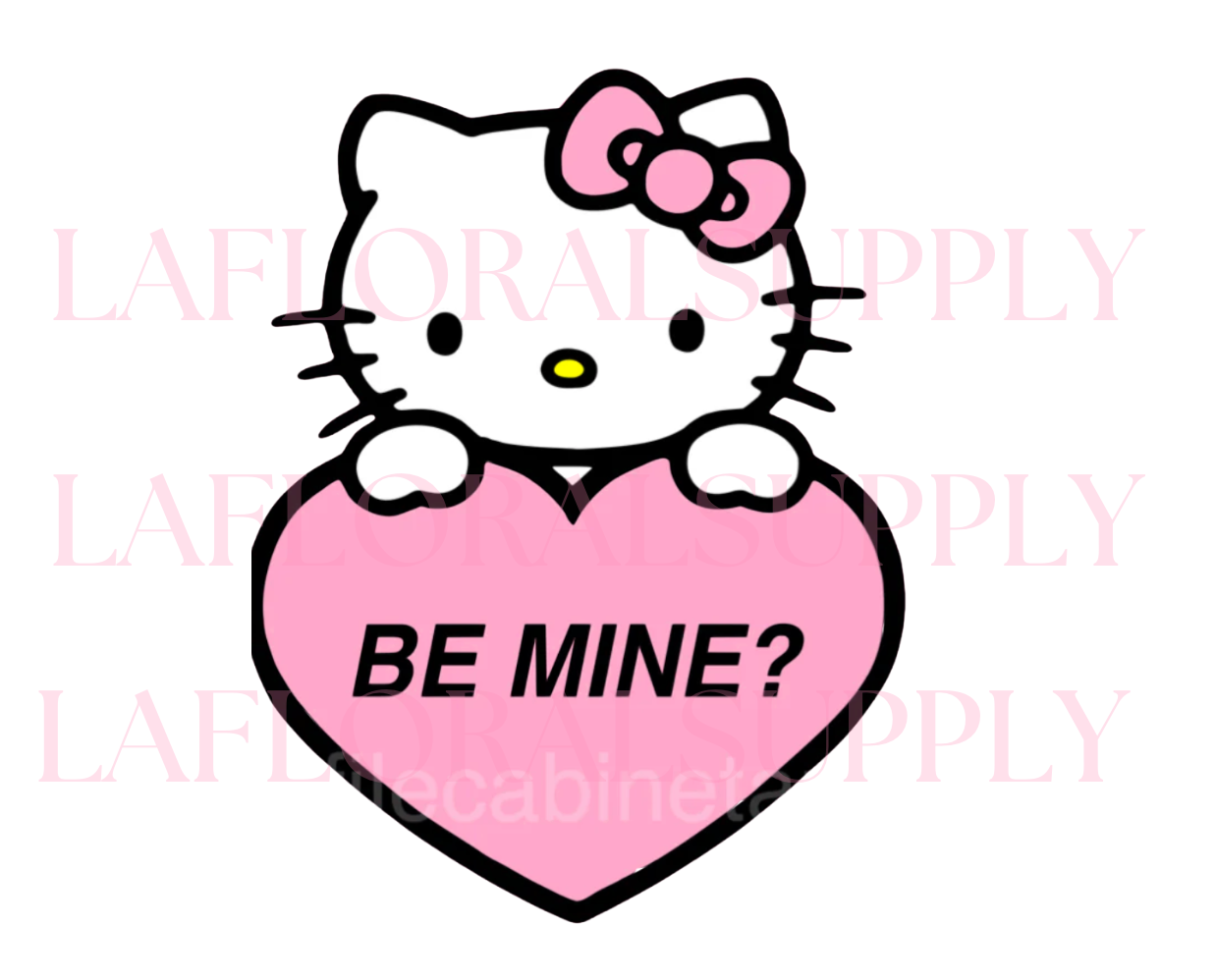 Hello Kitty Be Mine Heart Valentine's Day Topper