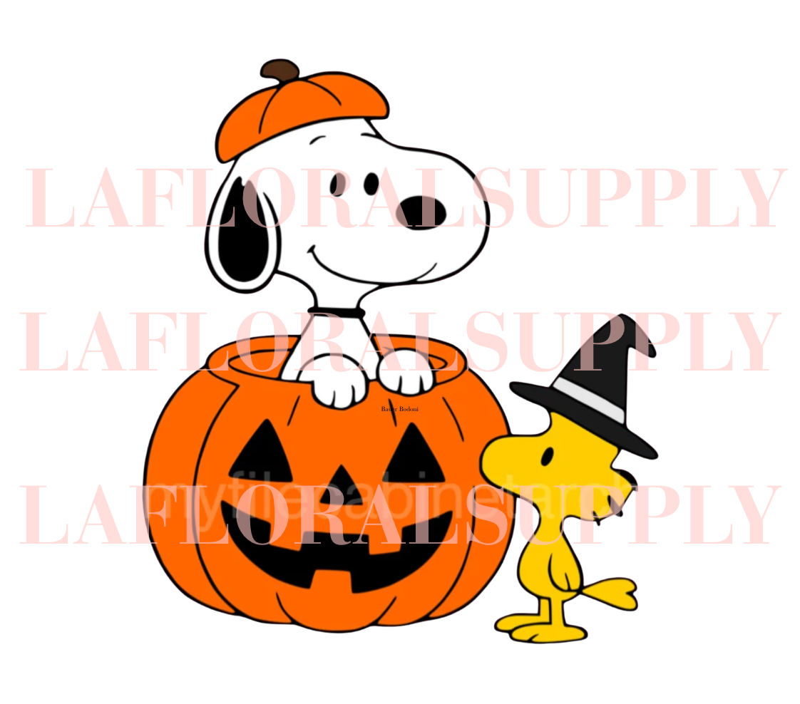Snoopy Pumpkin Halloween Topper
