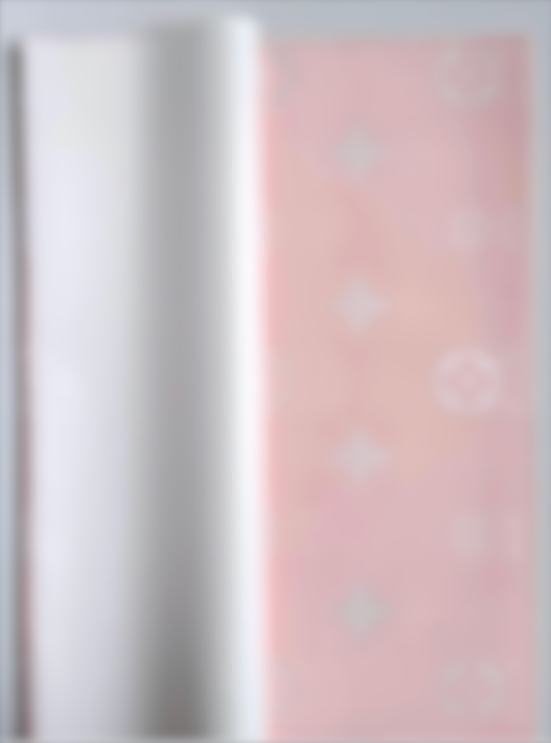 Pink and White Solid L&V Luxury Floral Paper