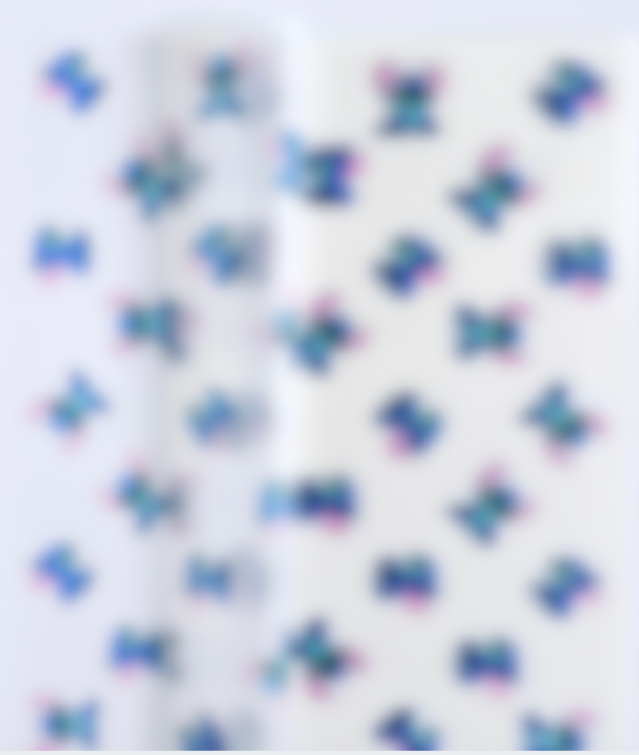 White Frosted St!tch White Border Floral Paper
