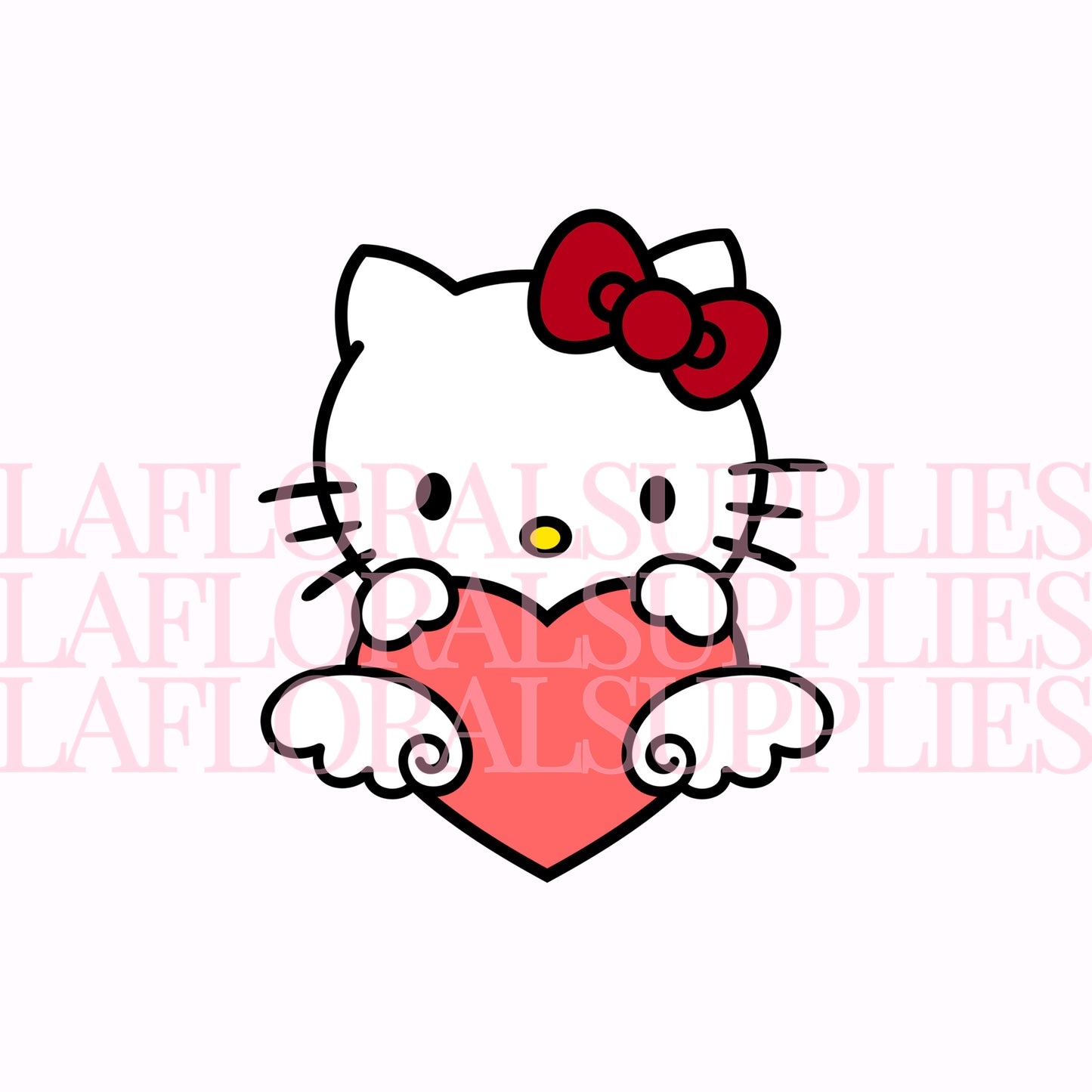 Hello Kitty Heart Cloud Valentine's Day Topper