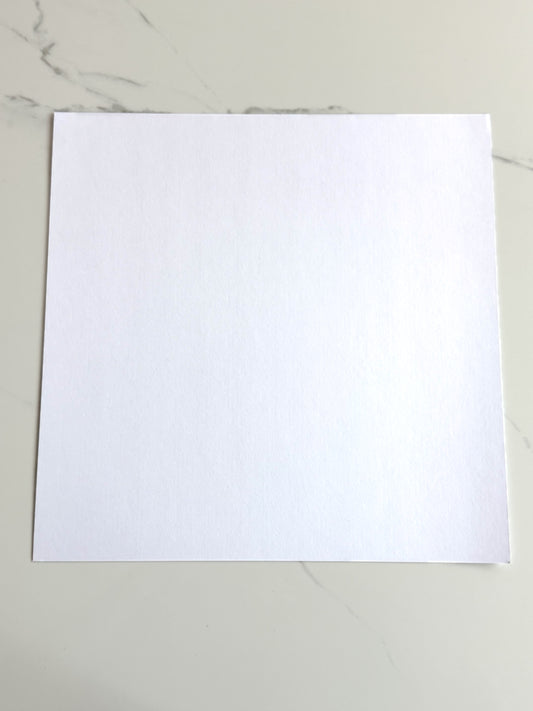 White Regular Cardstock