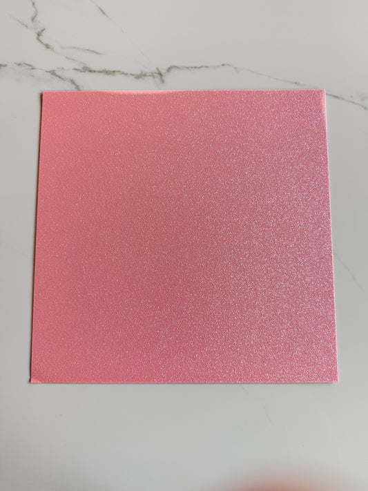 Pink Glitter Cardstock