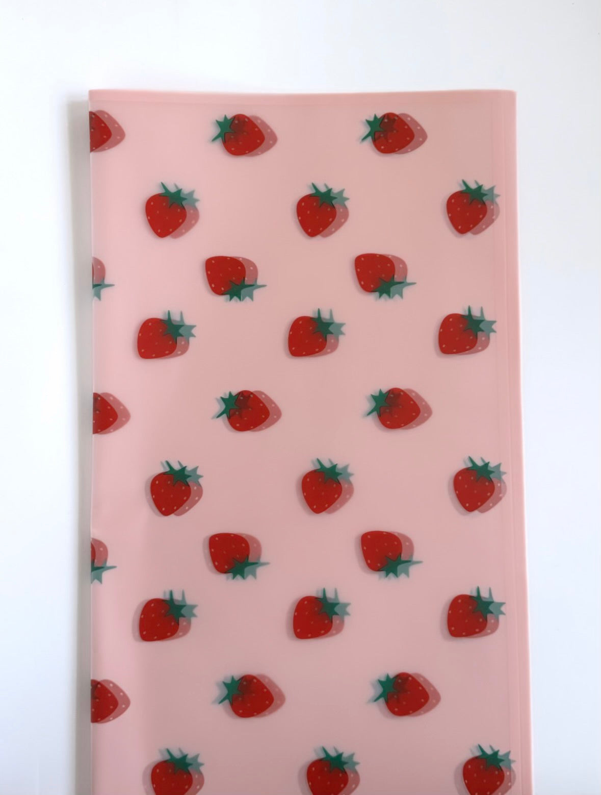 Pink Strawberry Floral Paper