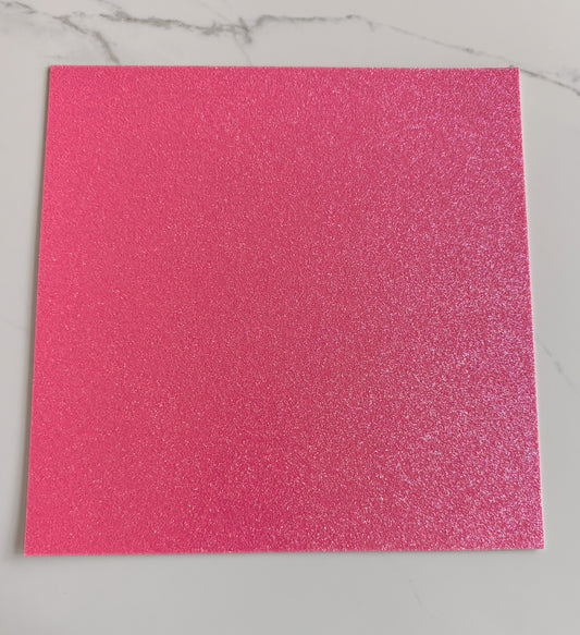 Hot Pink Glitter Cardstock