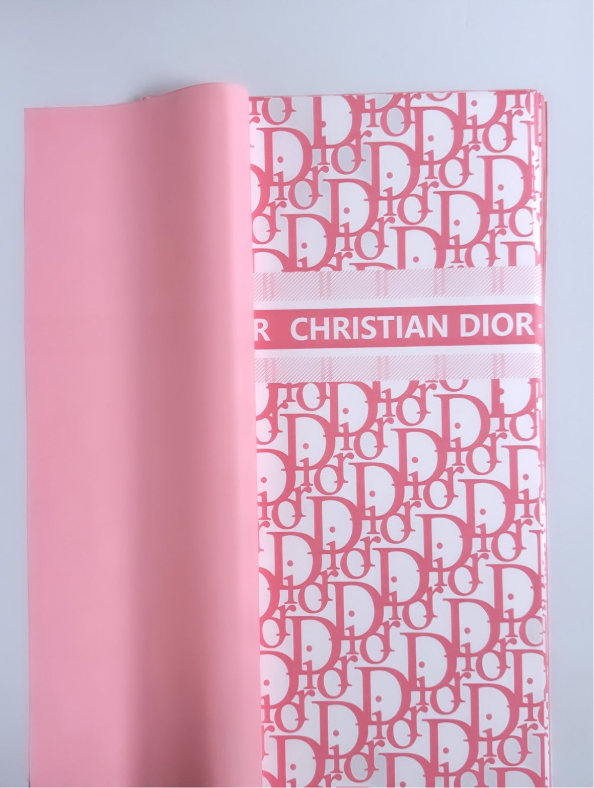 Pink CD Wrapping Luxury Paper (White & Pink)