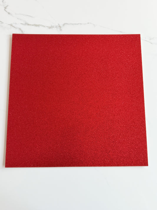 Red Glitter Cardstock