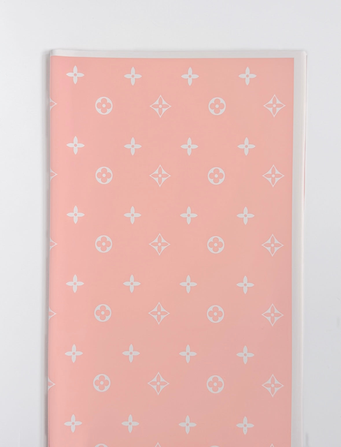 Pink LV White Border Luxury Paper