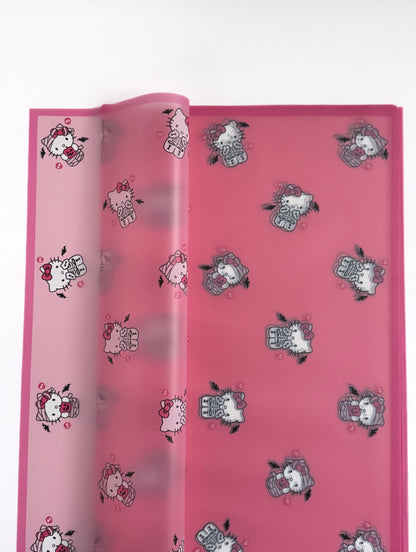 Pink Halloween Hello Kitty Floral Paper