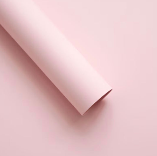 Solid Light Pink Floral Paper