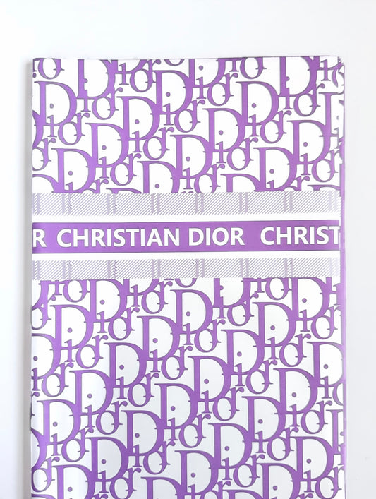 Purple & White Christian Dior Wrapping Luxury Paper