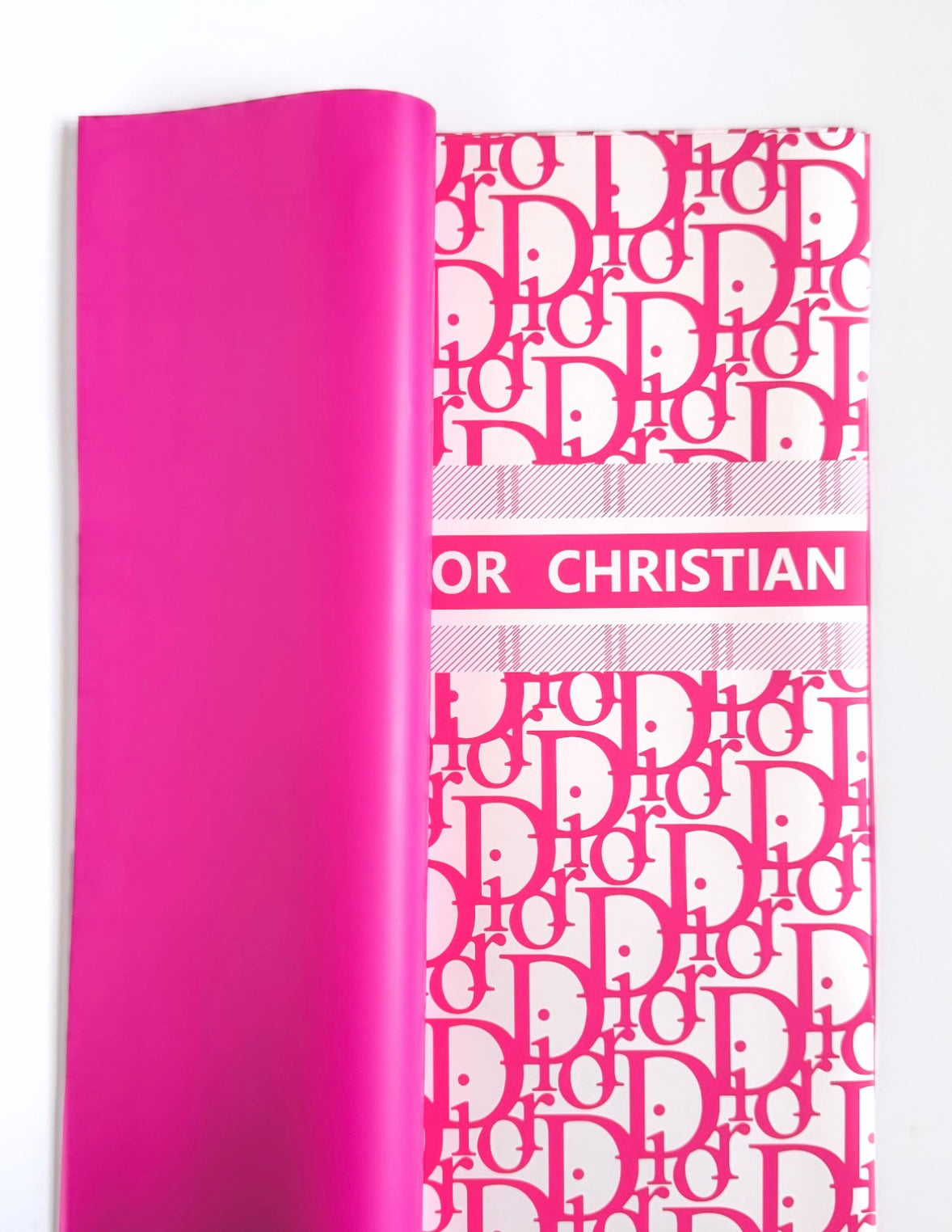 Hot Pink & White CD Wrapping Luxury Paper