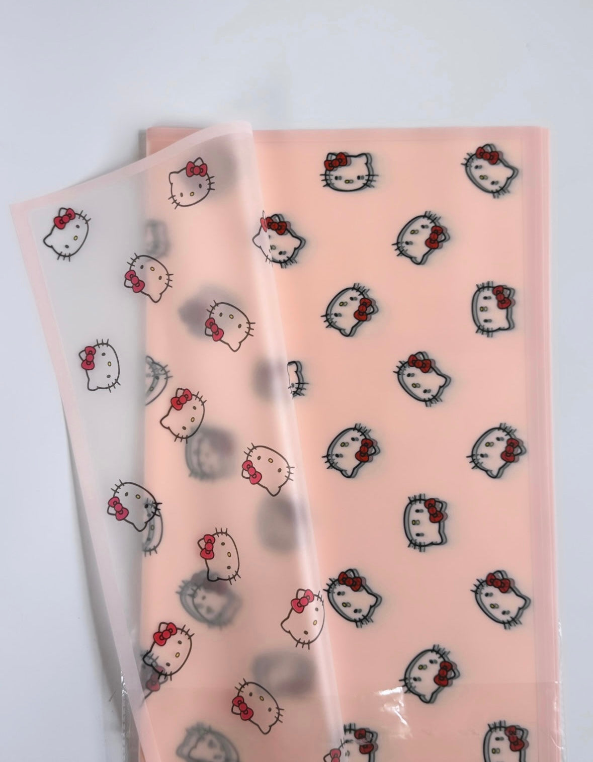 Pink Hello Kitty Floral Paper (Red Bow)