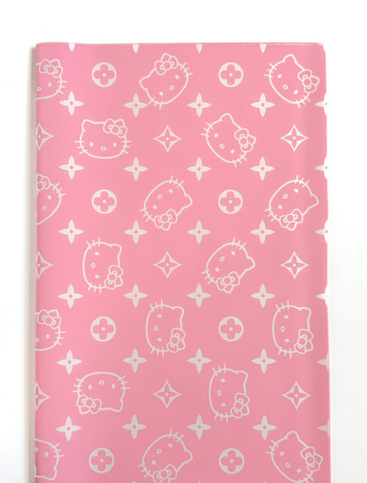 Pink LV Hello Kitty Floral Paper