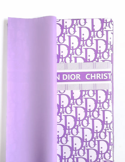 Purple & White Christian Dior Wrapping Luxury Paper