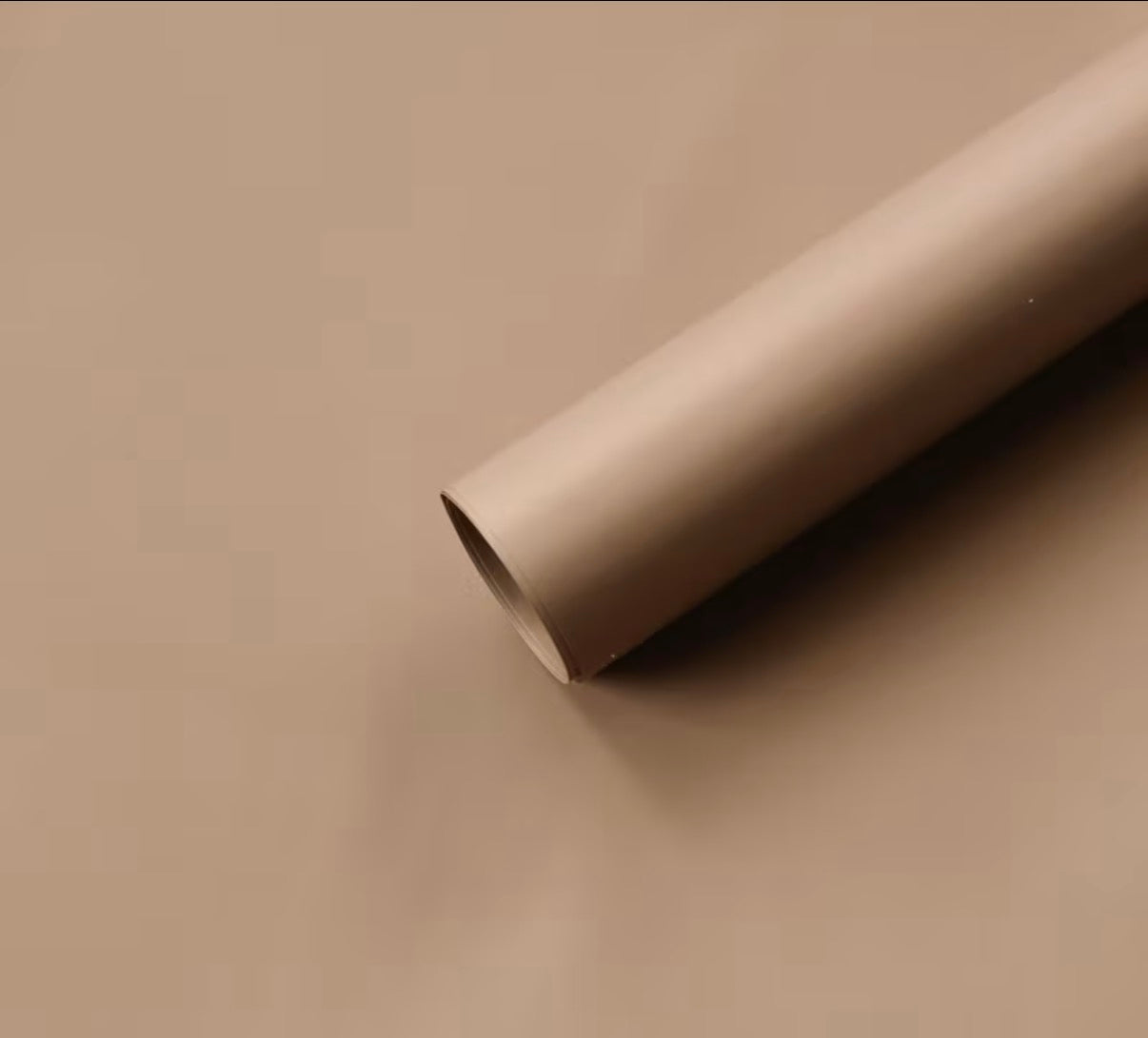 Solid Brown Floral Paper
