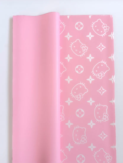 Pink LV Hello Kitty Floral Paper