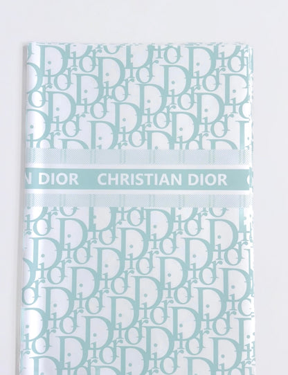 Blue CD Wrapping Luxury Paper (White & Blue)