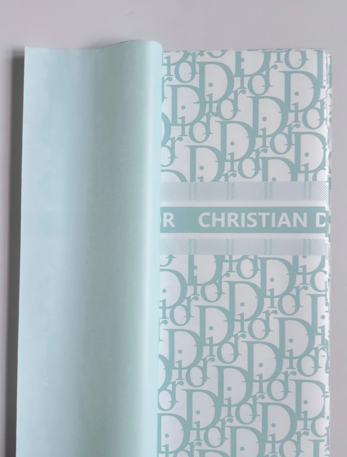 Blue CD Wrapping Luxury Paper (White & Blue)