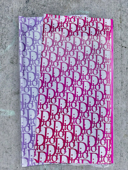 Purple & White Dior Wrapping Luxury Paper