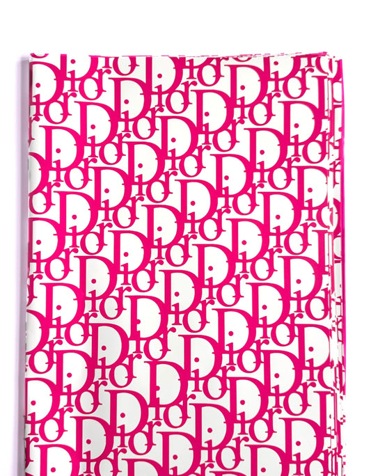 Hot Pink & White Dior Wrapping Luxury Paper