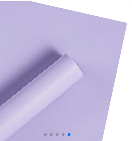 Solid Purple Floral Paper