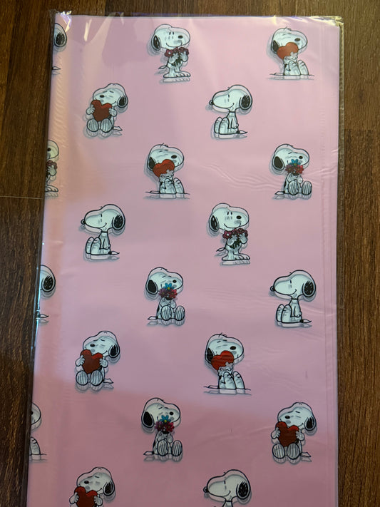 Snoopy Frosted Wrapping Paper