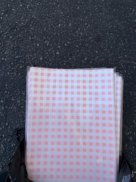 Solid Pink Picnic Floral Paper