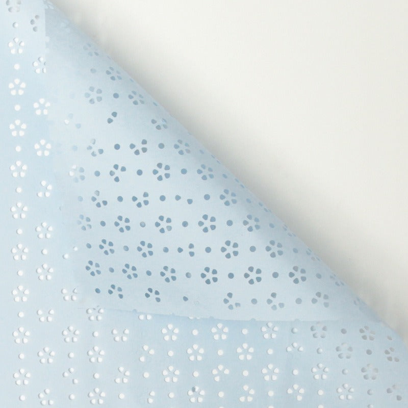 Blue Flower Hollow Floral Paper