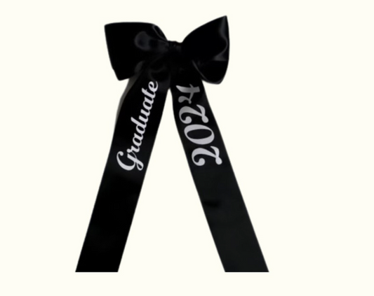 Handmade Bow with Vinyl Custom Letters (1 Bow) (Read Description)